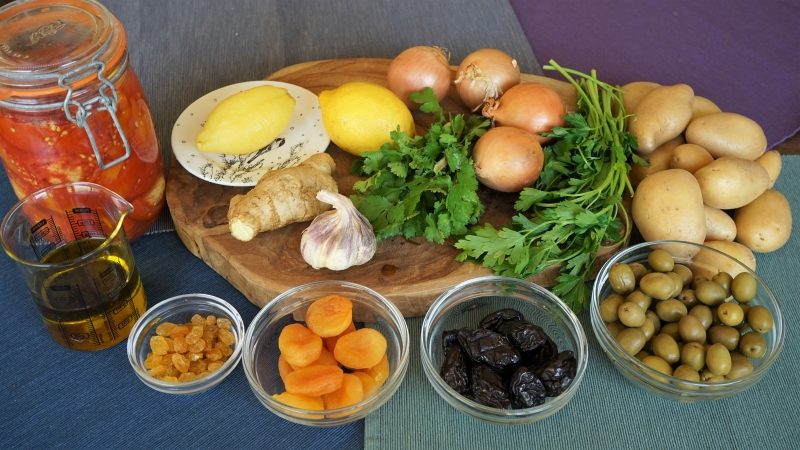 Chicken tagine ingredients