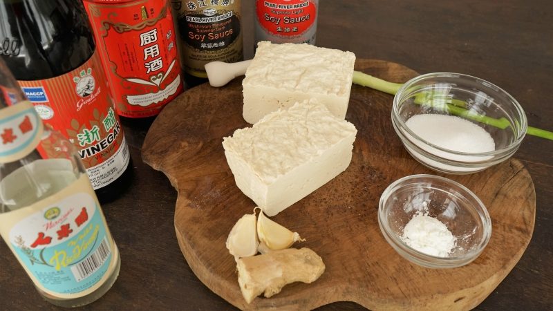 Ingrédients Tofu du Général Tao
